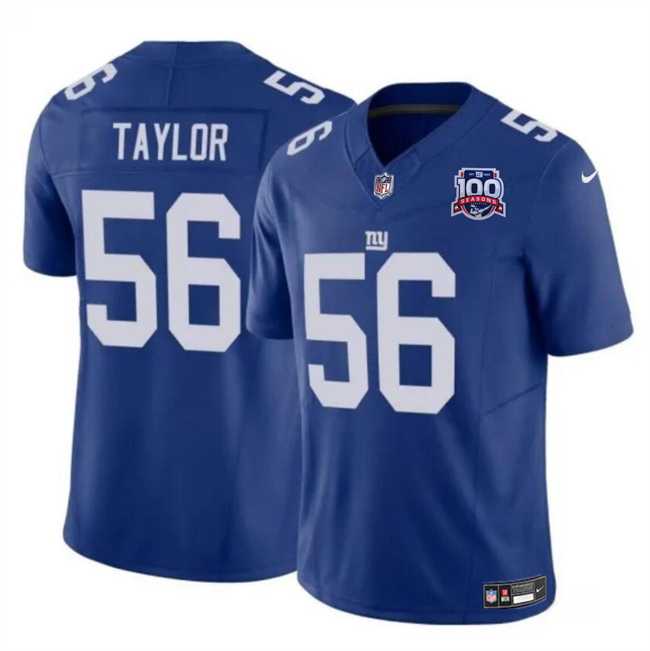 Men & Women & Youth New York Giants #56 Lawrence Taylor Blue 2024 F.U.S.E. 100TH Season Patch Vapor Untouchable Limited Stitched Jersey,We sell and wholesale Men & Women & Youth New York Giants #56 Lawrence Taylor Blue 2024 F.U.S.E. 100TH Season Patch Vapor Untouchable Limited Stitched Jersey on line form chian!